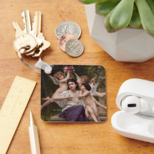 Dream of Spring, Rêve de Printemps by Bouguereau Key Ring