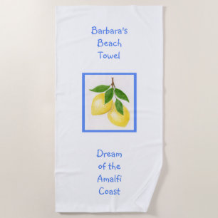 Dream of the Amalfi Coast CUSTOM Beach Towel