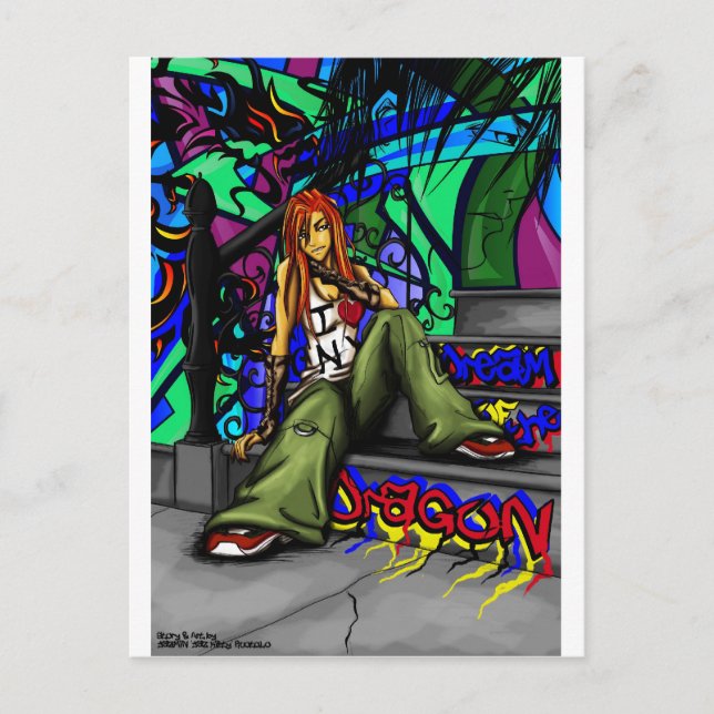 'Dream of the Dragon' Postcard (Front)