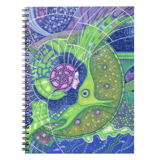 Dream of the full moon spiral notebook (Front)