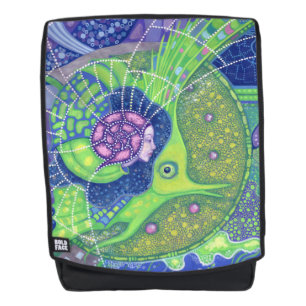 Dream of the full moon, surrealism mermaid fantasy backpack
