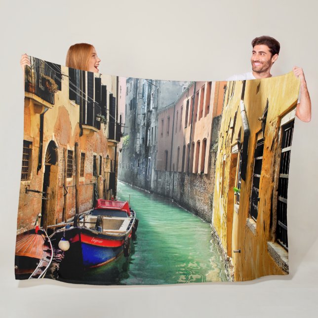DREAM OF VENICE Large Fleece Blanket (In Situ)