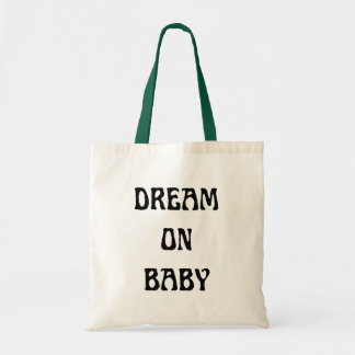 Dream On Baby Tote Bag with Coloured Strap