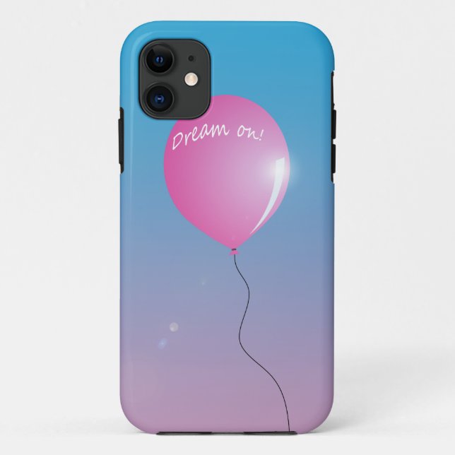 Dream on Quote Pink balloon in sky inspirational  Case-Mate iPhone Case (Back)
