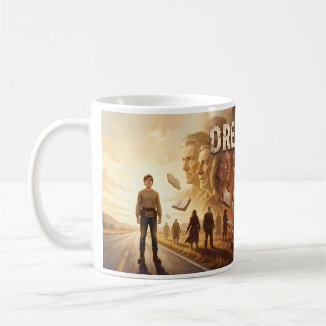 Dream On Stormy Journey Vision Art Mug (Left)