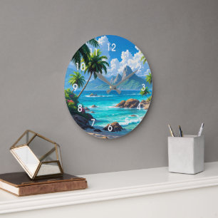 Dream On, Tropical Paradise, Large Clock