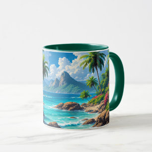 Dream On, Tropical Paradise, Mug