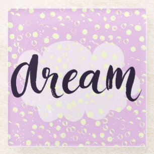 Dream Pink Glass Coaster