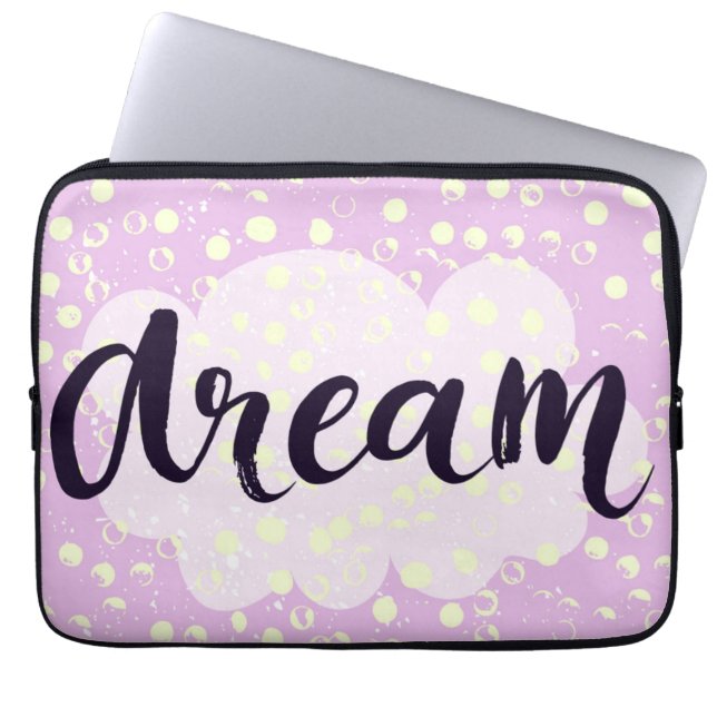 Dream Pink Laptop Sleeve (Front)