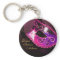 Dream Pink Masquerade Mask Inspirational Keychain