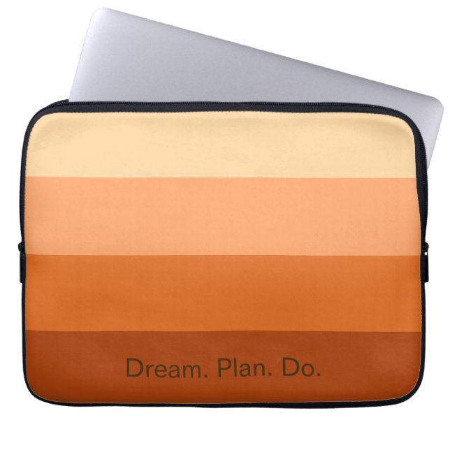 Dream Plan Do – Motivational Gradient  Laptop Sleeve (Front)