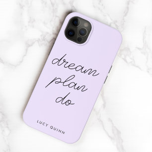 Dream Plan Do Pastel Lilac Purple Modern Feminine Case-Mate iPhone 14 Case