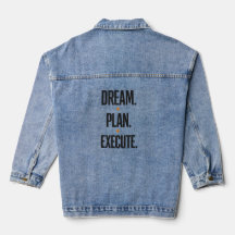 Dream Plan Execute Motivational Typography Women's