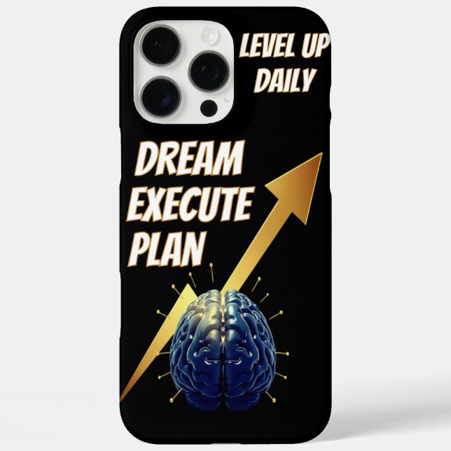 Dream. Plan. Execute. Phone Case – Success Quote  (Back)