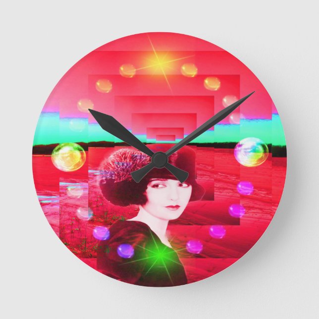 Dream Planet Round Clock (Front)