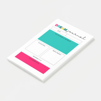 Dream Planner Journal Page Post-it Notes