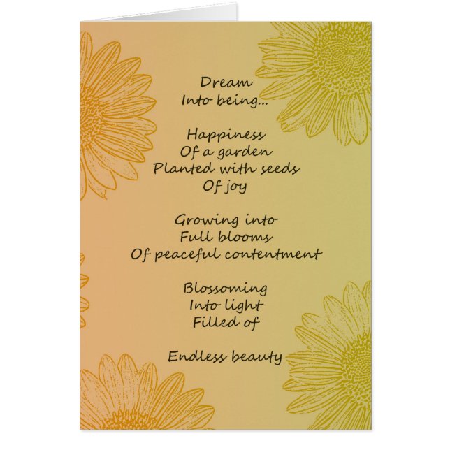 Dream Poem (Front)