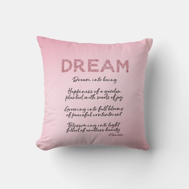 Dream Poem   Cushion (Front)