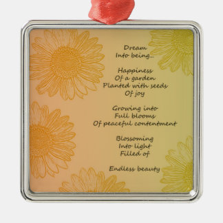 Dream Poem Metal Tree Decoration