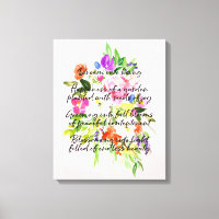 Dream Poem Watercolor Flowers inspirational poetry