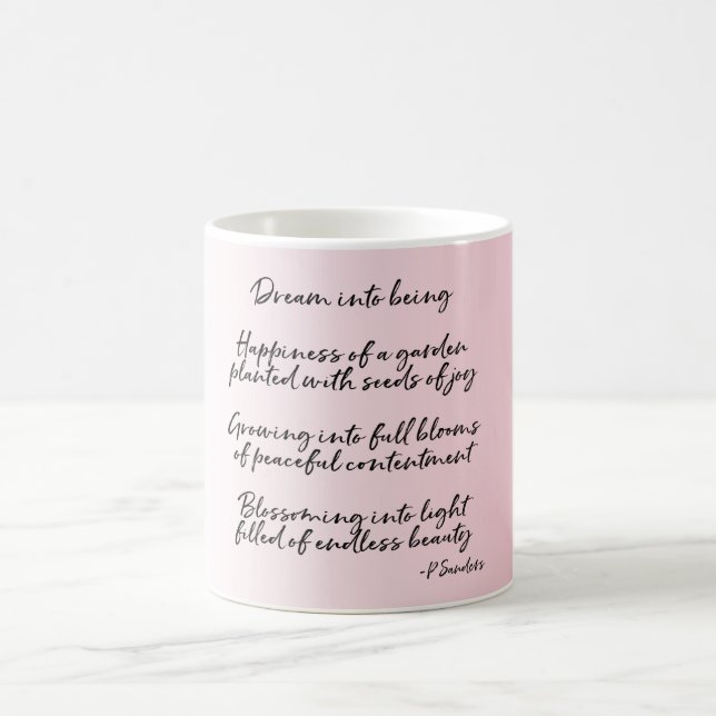 Dream Poem (written by me) Coffee Mug (Center)