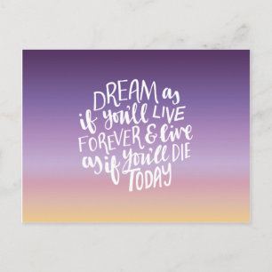 Dream Quote Postcard