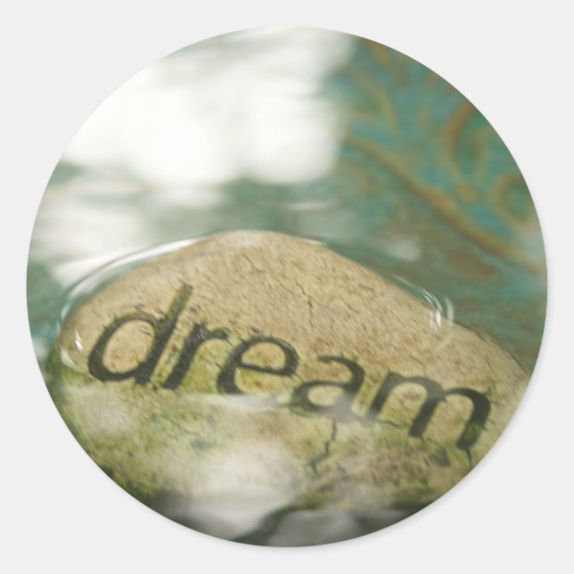 Dream Rock Classic Round Sticker (Front)