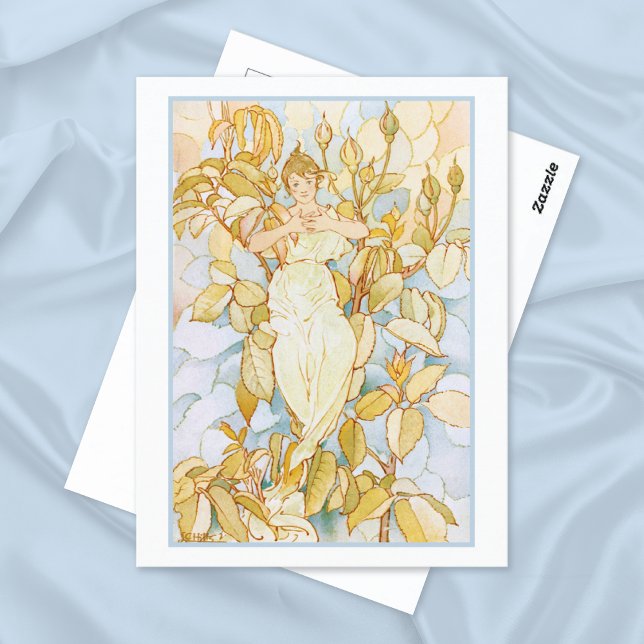 Dream Rose Buds Flower Fairy Postcard (Creator Uploaded)