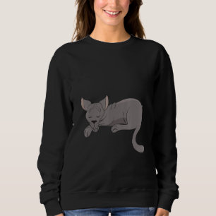 Dream Sleep, Oriental Shorthair Cat, Cat Sleep Sweatshirt