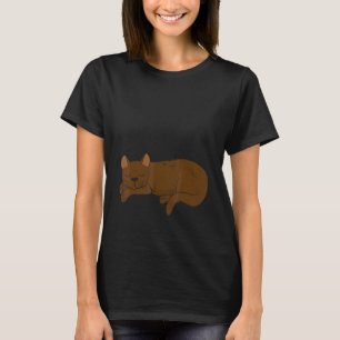 Dream Sleep Snooze Snooze Light Burmese Cat Sleep T-Shirt