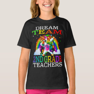 Dream Team 2nd Grade Teachers Unicorn T-Shirt