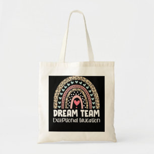 Dream Team Cute Rainbow Exceptional Education Sped Tote Bag