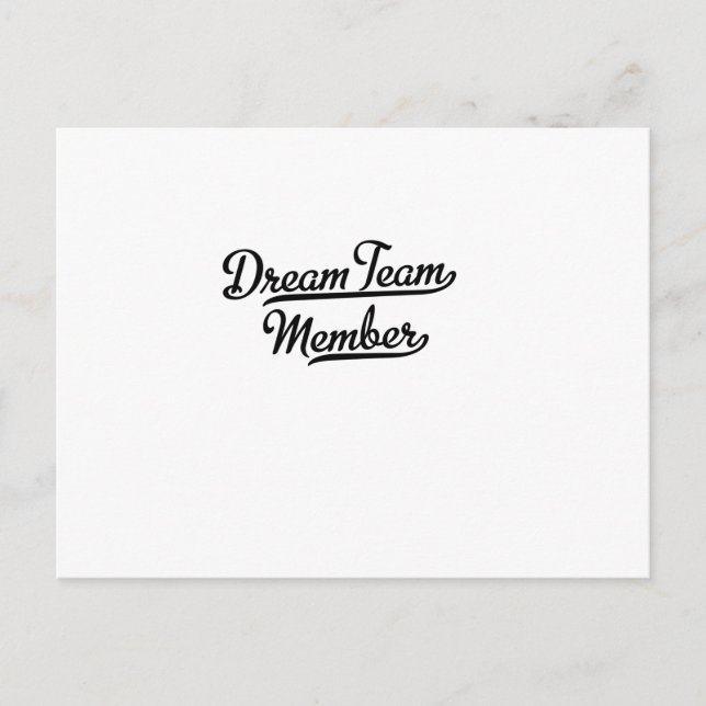 Dream Team Member Postcard (Front)