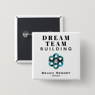 Dream Team Team Building Company Logo 15 Cm Square Badge