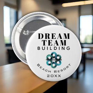 Dream Team - Team Building Company Logo Employee 6 Cm Round Badge