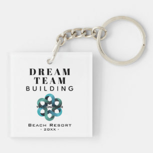 Dream Team Team Building Company Logo Keychain