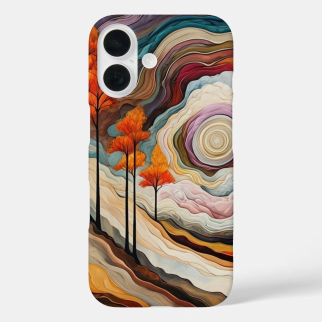 Dream Terrain – Colourful & Textured Art Case-Mate iPhone Case (Back)