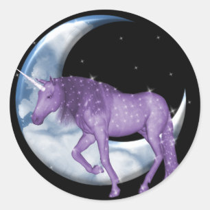Dream Time Unicorn Classic Round Sticker