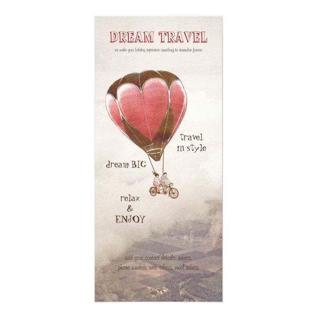 Dream Travel rack card (Front)