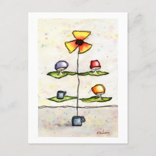 Dream Tree Watercolor Postcard