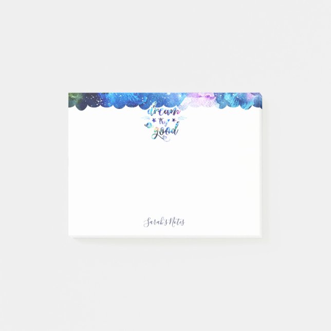 Dream. Try. Do Good. Post-it Notes (Front)