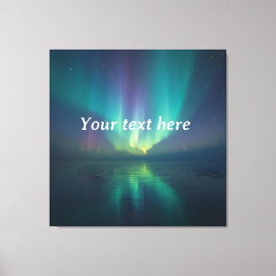 Dream Under the Stars – Personalized Aurora Scene Canvas Print