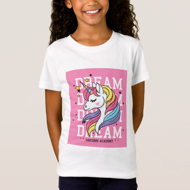 Dream unicorn Academy Jersey T-Shirt (Front)