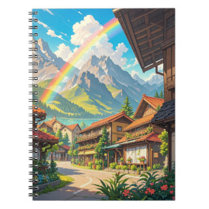 dream village anime style notebook