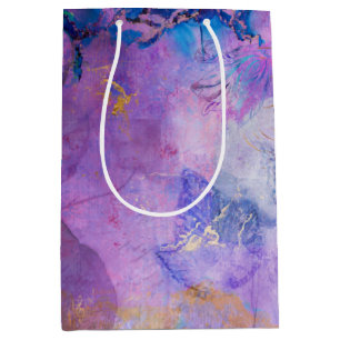 Dream Violet Collage Decoupage Wrapping Paper Medium Gift Bag