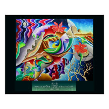 'Dream Vortex' Glossy Poster