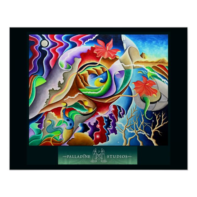 'Dream Vortex' Glossy Poster (Front)