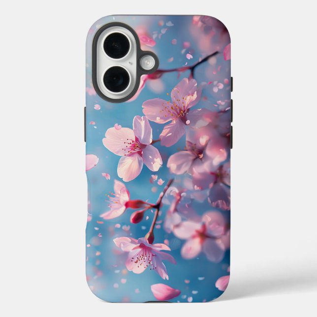 Dream Watercolor Cherry Blossom Fantasy Phone Case (Back)