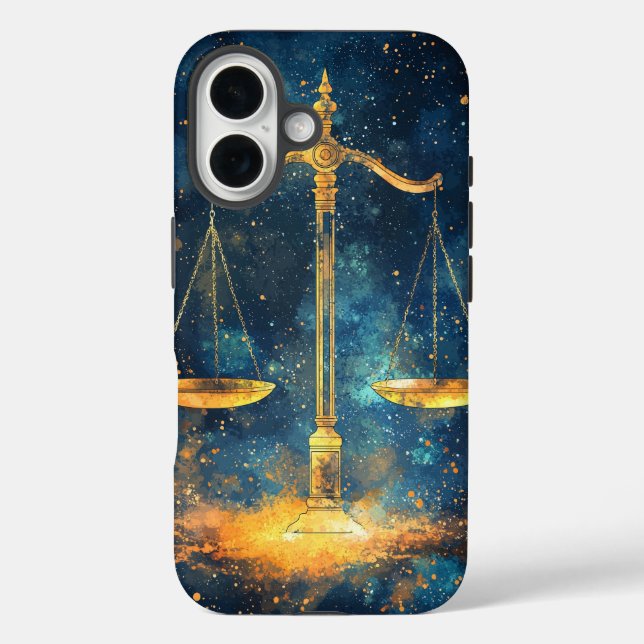 Dream Watercolor Justice in Space Phone Case (Back)