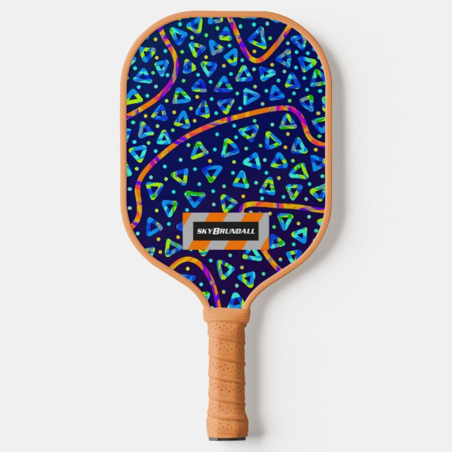 Dream Wave Festival - Electric Crumble 1 Pickleball Paddle (Front)